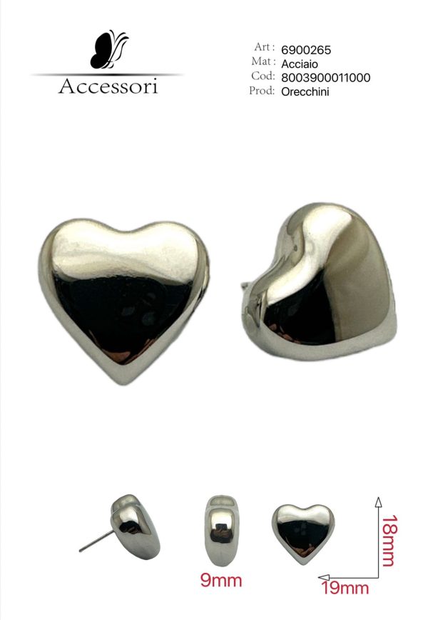 Orecchini acciaio