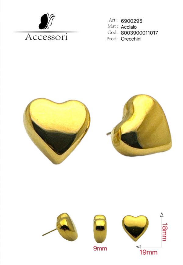 Orecchini acciaio