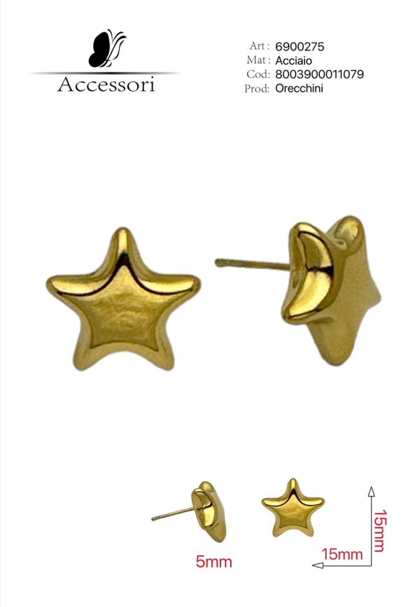 Orecchini acciaio