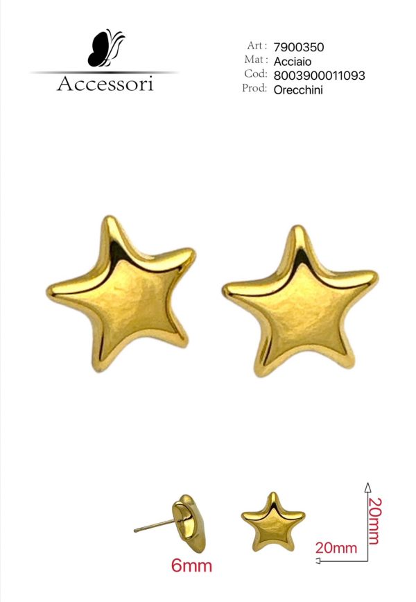 Orecchini acciaio
