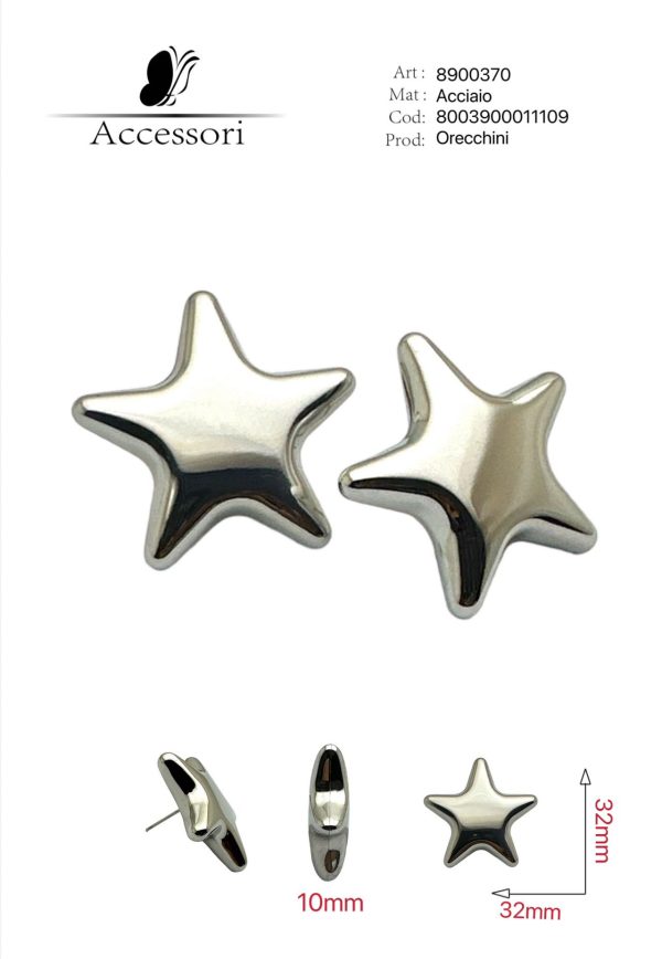 Orecchini acciaio