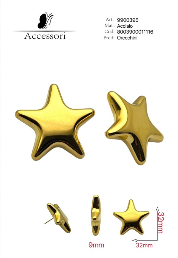 Orecchini acciaio